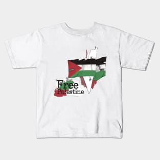 Free Palestine | Palestine In me Heart Kids T-Shirt